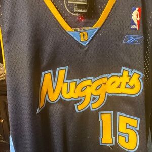 Carmelo Anthony Vintage Reebok,N.B.A Denver Nuggets Authentic Game Used Replica